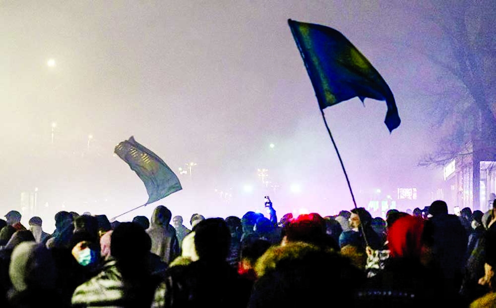 Angry protesters march through the country demanding reforms in the energy price hike. Agency photo