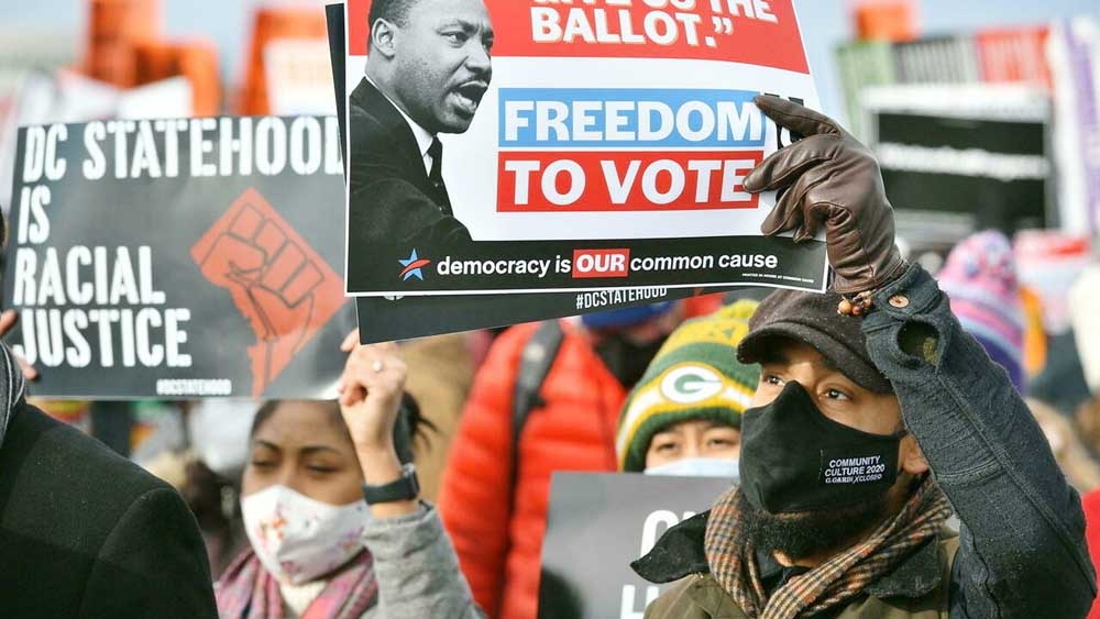 Martin Luther King's family demands US voting reform. Agency photo
