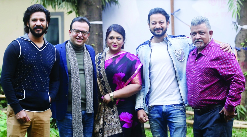 From left to right: Nirab, Riaz, Shahnoor, Symon and Don at a photo session at BFDC