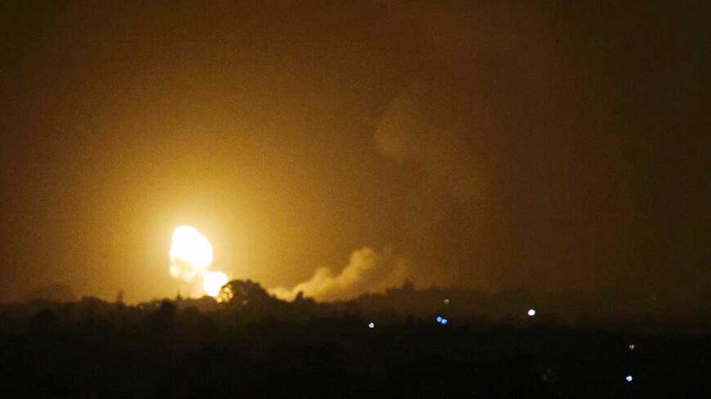 Repeated air attacks by Israel on Palestine continued. Agency photo