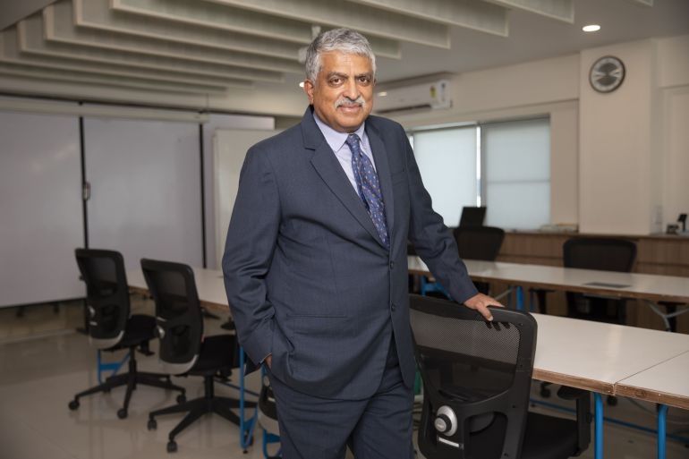 Indian tech billionaire Nandan Nilekani (pictured) is working with the gov't to build an online platform that will curb the powers of the likes of Amazon. Agency photo