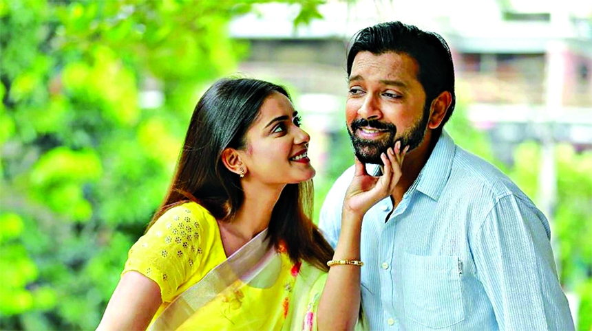 Tanjin Tisha and Tahsan in a scene from the web film