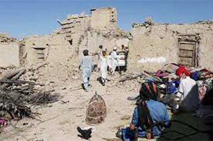 Deadly quake demolished a village in Afghanistan.
