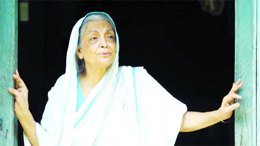 Dilara Zaman in a scene from short film 'Omar Faruk er Maa'