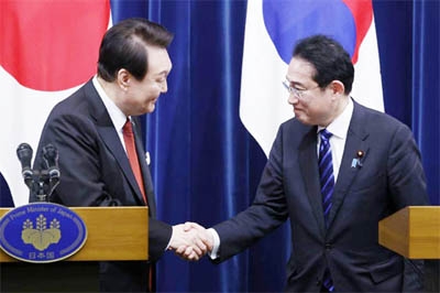 South Korean President Yoon Suk Yeol had flown to Japan to meet Prime Minister Fumio Kishida, the first such summit in 12 years.
