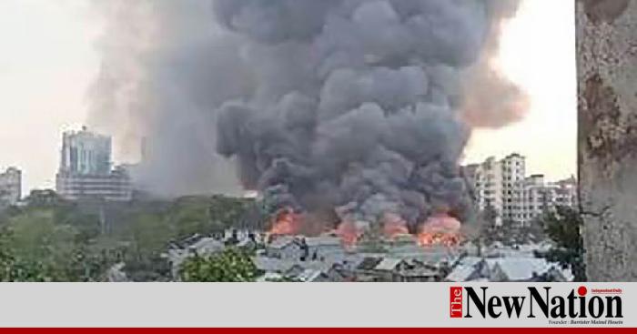 Korail slum fire brought under control after 1.5hrs
