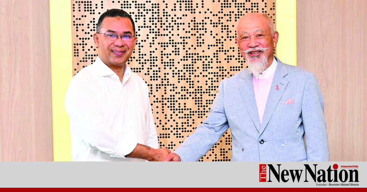 Japanese Special Envoy for National Reconciliation in Myanmar, Yohei Sasakawa pays a courtesy call on Prime Minister Tarique Rahman at PMO in the capital's Bangladesh Secretariat on Monday.
